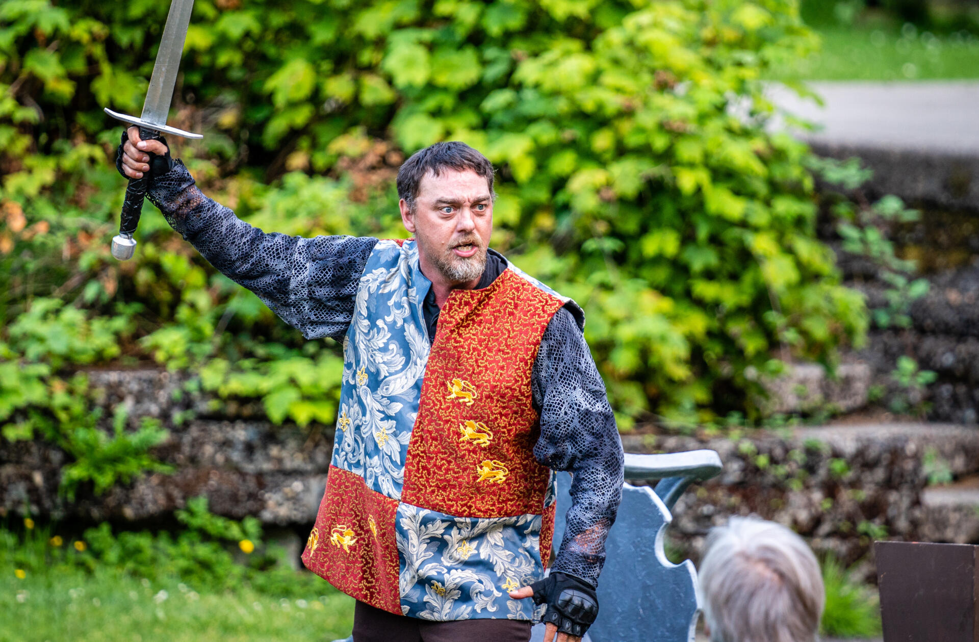 Matthew Gilbert as Henry V. Photo by Jennifer Crooks