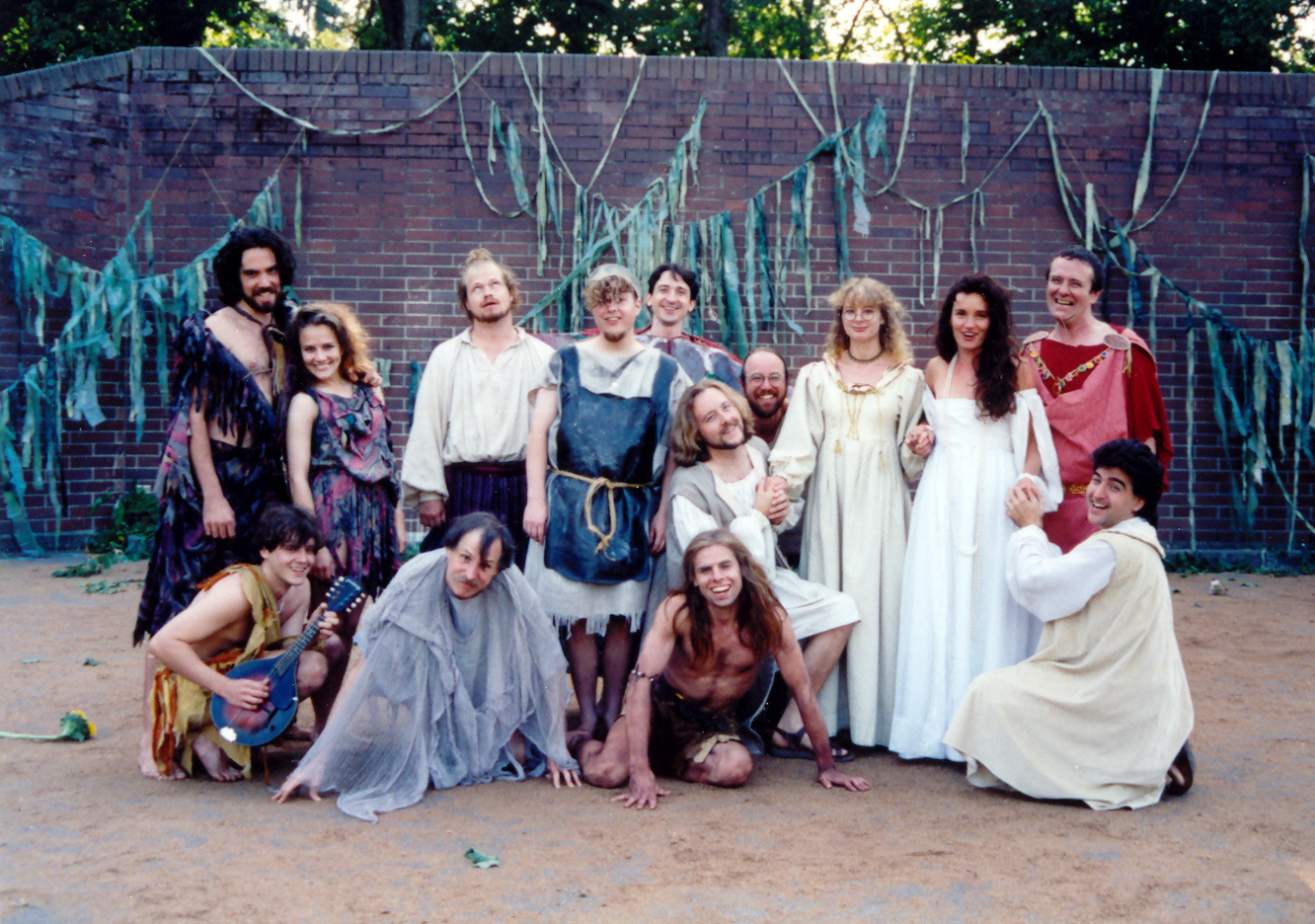 The cast of Midsummer Night's Dream at the old Volunteer Park Amphitheater