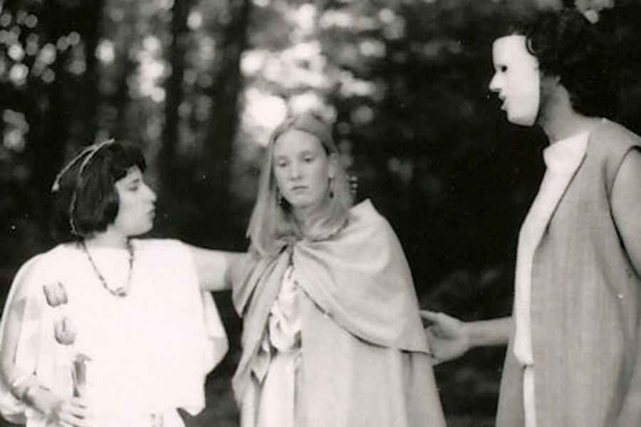 Jody Arensberg, Sheryl Wells, and James Burke in Pericles