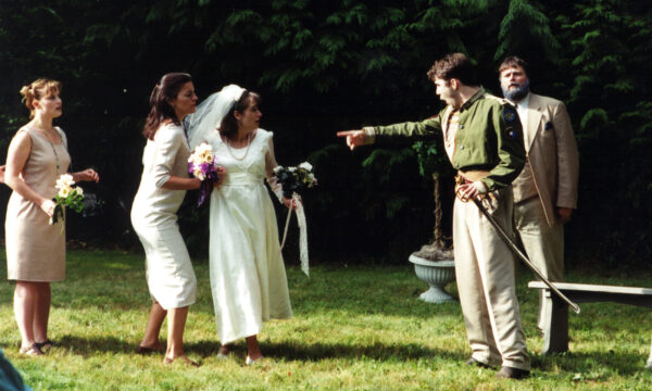 Kimberly Atkinson, Melanie Carey, Andrea Stuart Calhoun, Eli Sklov Simons, Robert Myers in Much Ado About Nothing