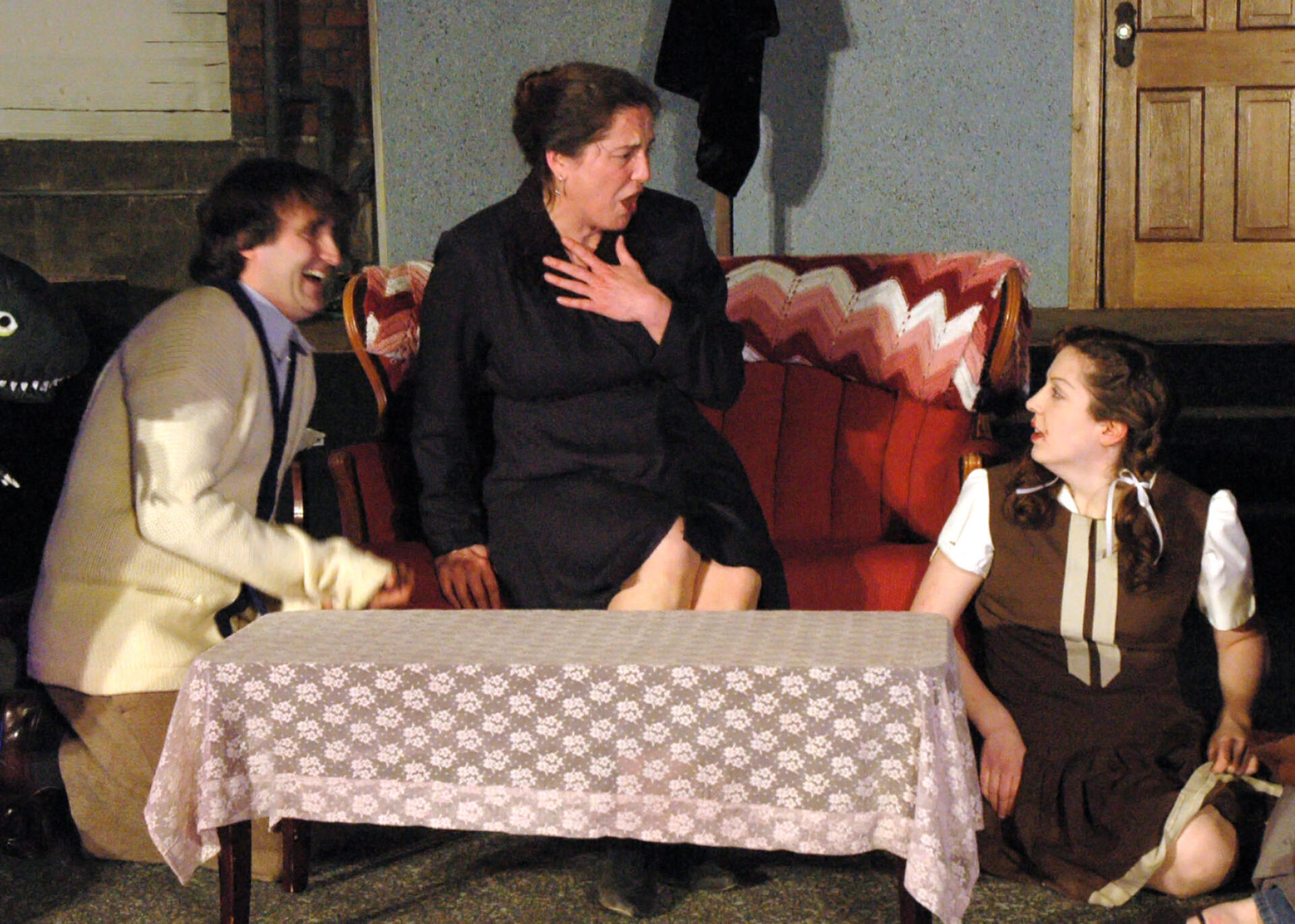 Jack Lush, Erin Day and Julia Beers in The Skin of Our Teeth - 2007