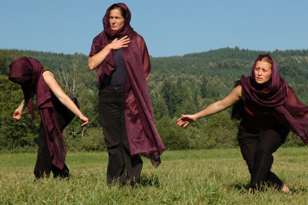 Michelle Lewis, Erin Day, and Andrea Stuart Calhoun in Coriolanus - 2004
