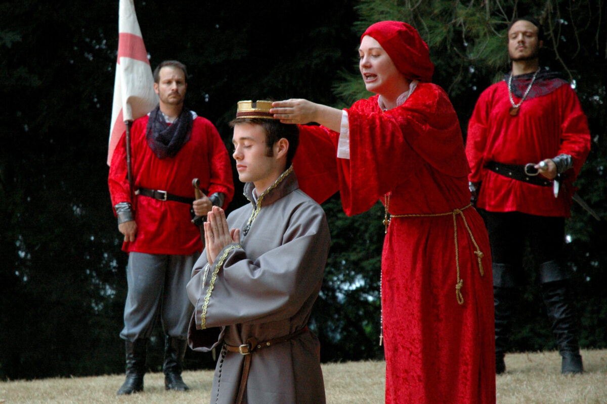 Terence Artz, Dan Wilson, Courtney Esser and Drew Dyson Hobson in Henry VI, parts 1, 2 and 3 - 2006
