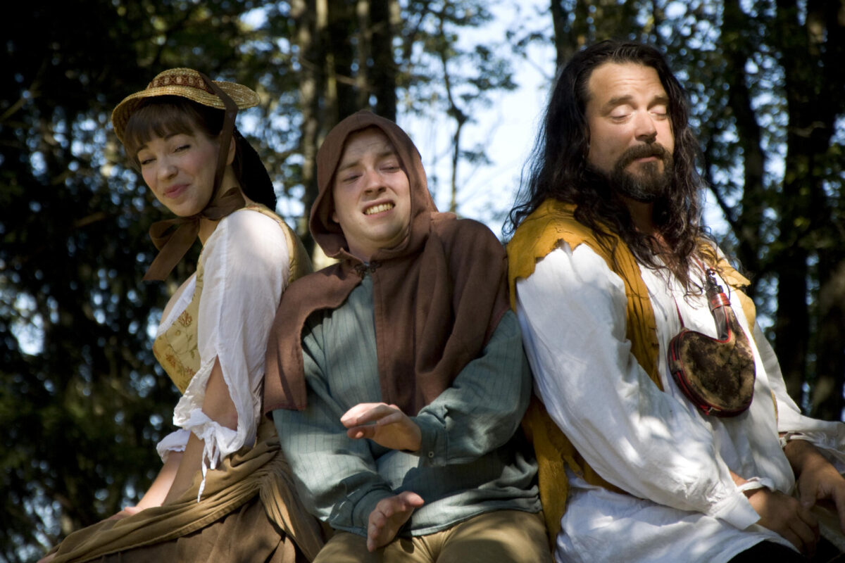 Gina Marie Russell, Patrick Lennon, and Marc "Mok" Moser in As You Like It - 2010