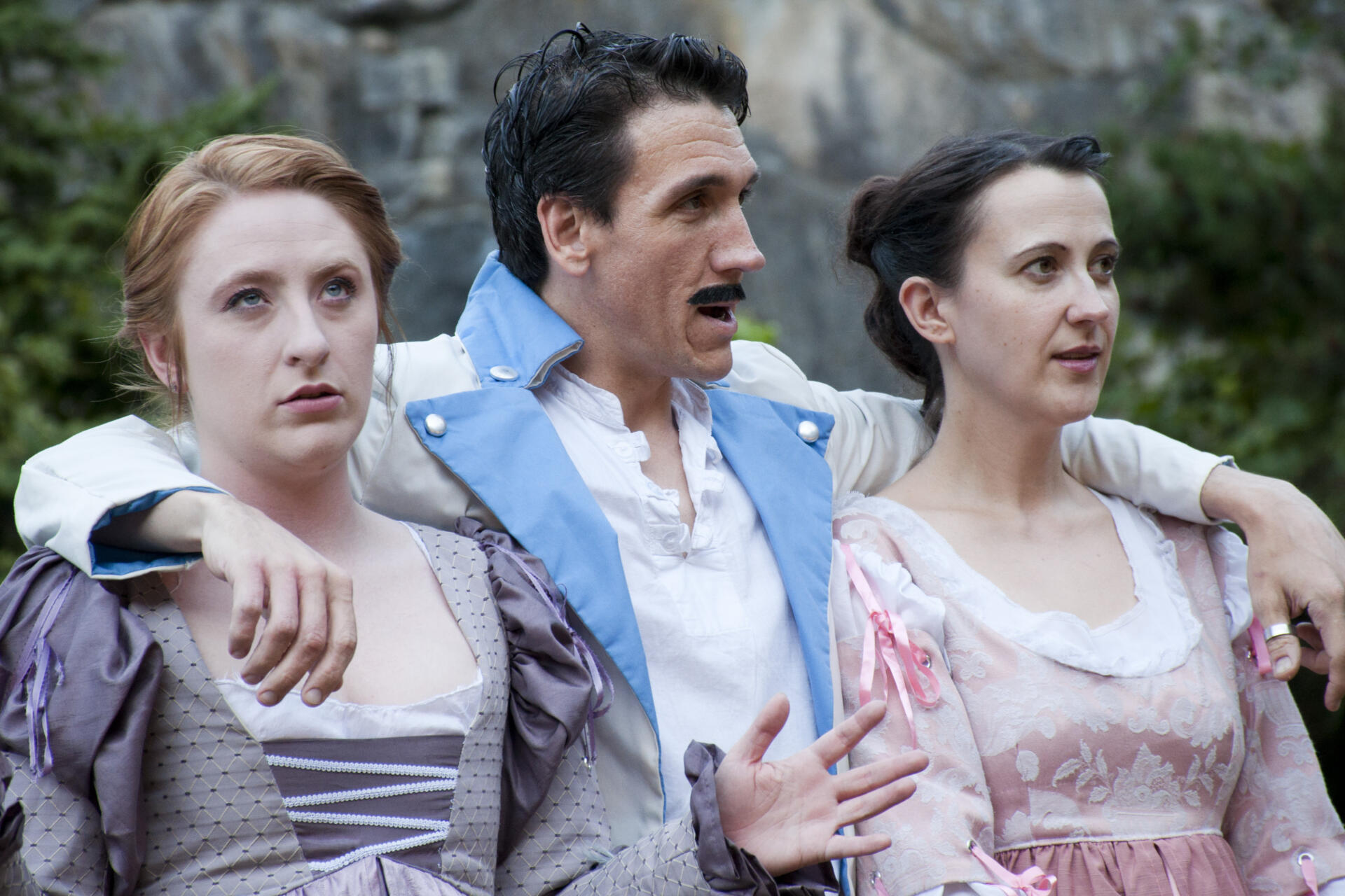 Kendra Pierce, Jeff Pierce, and Lorrie Fargo in Much Ado About Nothing - 2015