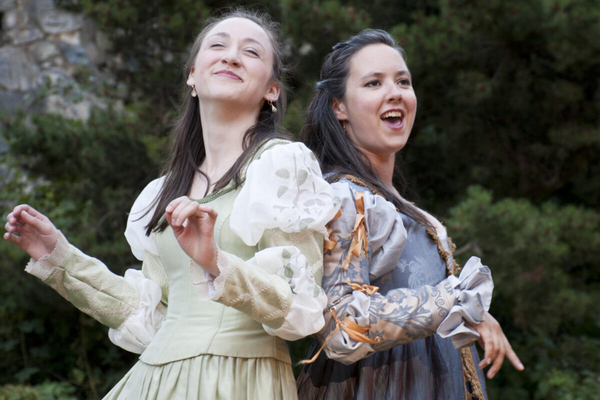 Acacia Danielson and Jennifer Crooks in  Much Ado About Nothing - 2015