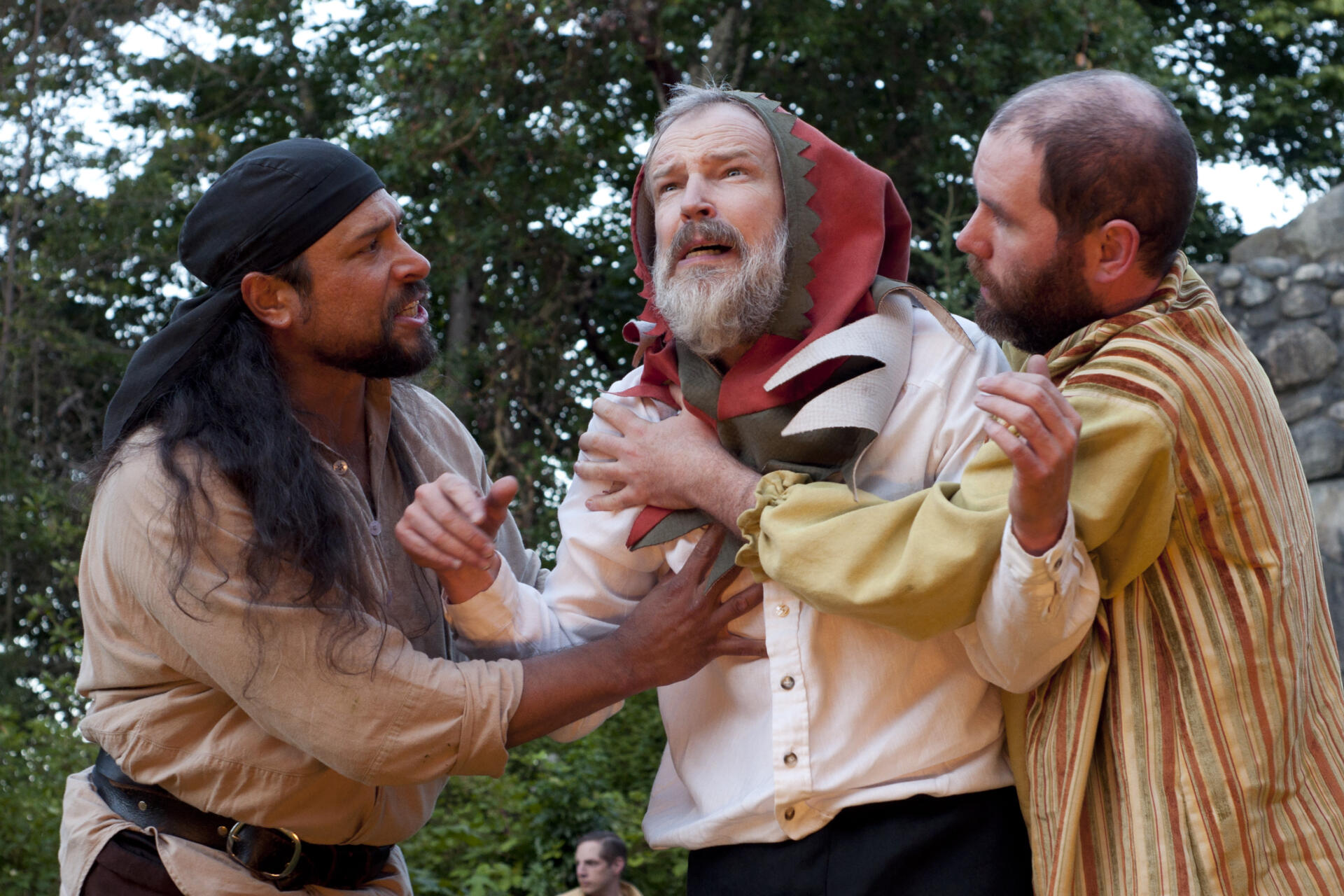 Johnny Patchamatla, Vince Brady, and Sam Hagen in King Lear - 2013