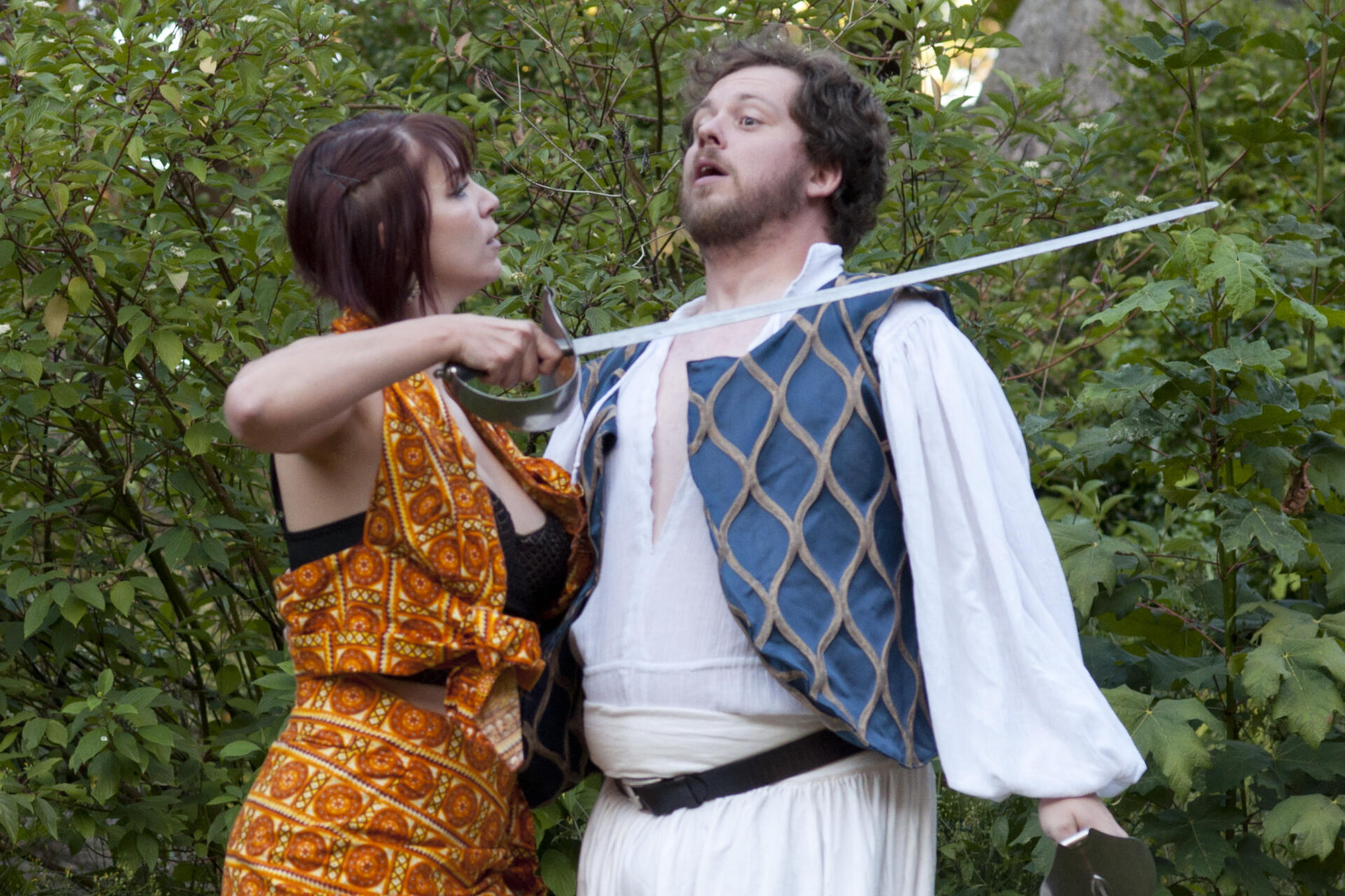 Gina Marie Russell and David Rollison in A Midsummer Night's Dream - 2013