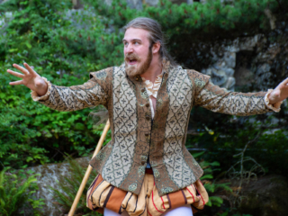 Cameron Widmark. 2024 Twelfth Night by GreenStage. Photo by Ken Holmes. Photo by Ken Holmes.