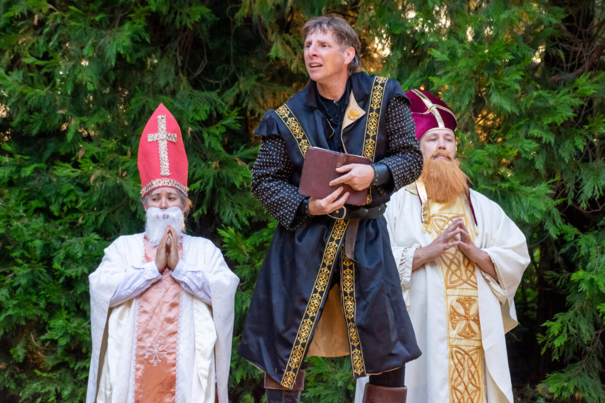 Jennifer Crooks, Anthony Duckett, Luke Sayler. Photo by Ken Holmes.