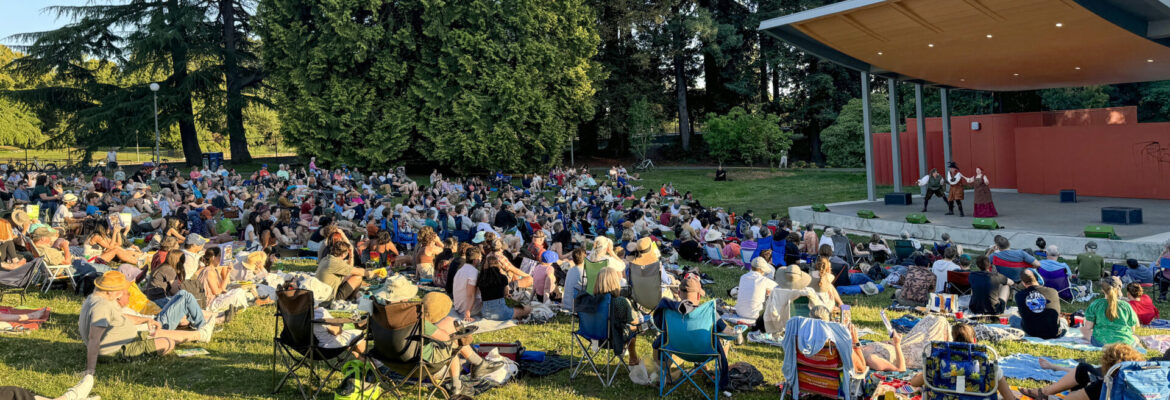 Twelfth Night at The Seattle Outdoor Theater Festival, Volunteer Park 2024. Photo by Ken Holmes.