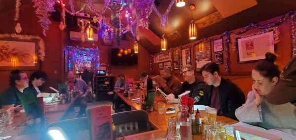 Reading of Timon of Athens, January 4, 2026 at Hatties' Hat.