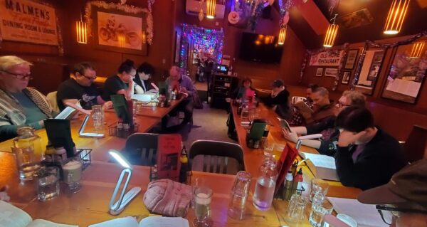 Reading of Timon of Athens, January 4, 2026 at Hatties' Hat.